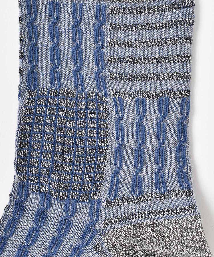 杢パッチワークソックス