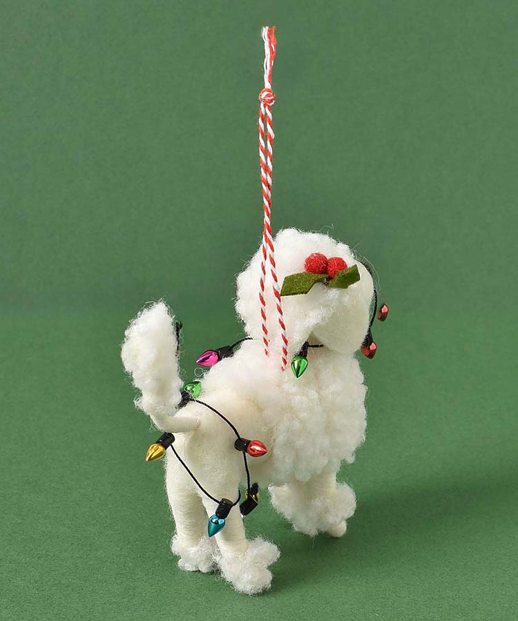 フェルトデコレーションドッグプードル