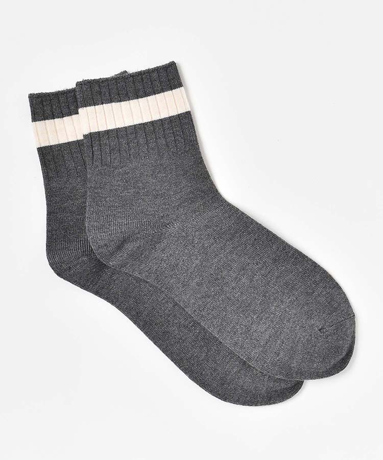 ゴム口アメリブラインクルーソックス