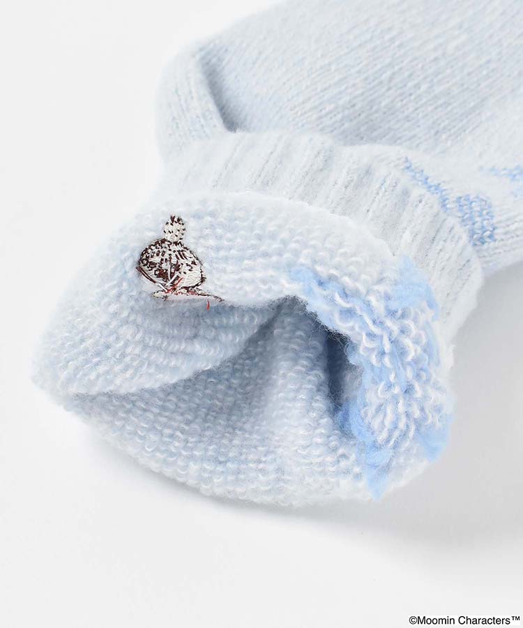 リトルミイ刺繍雪柄ルームソックス