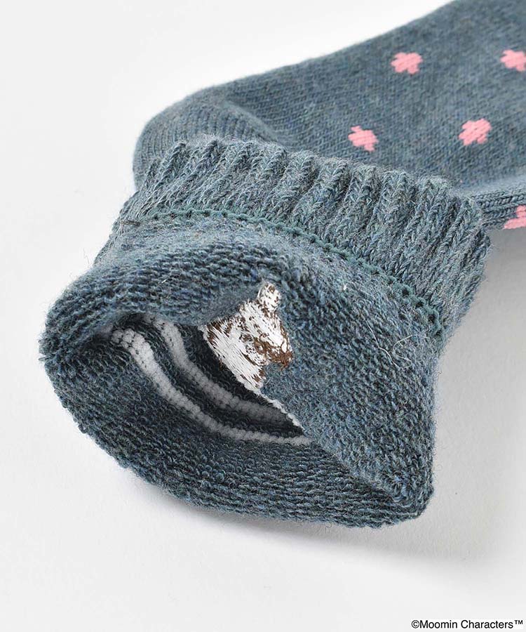 リトルミイ刺繍ウールミックスルームソックス