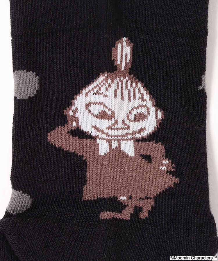 バックリトルミイドットフリルロークルーソックス