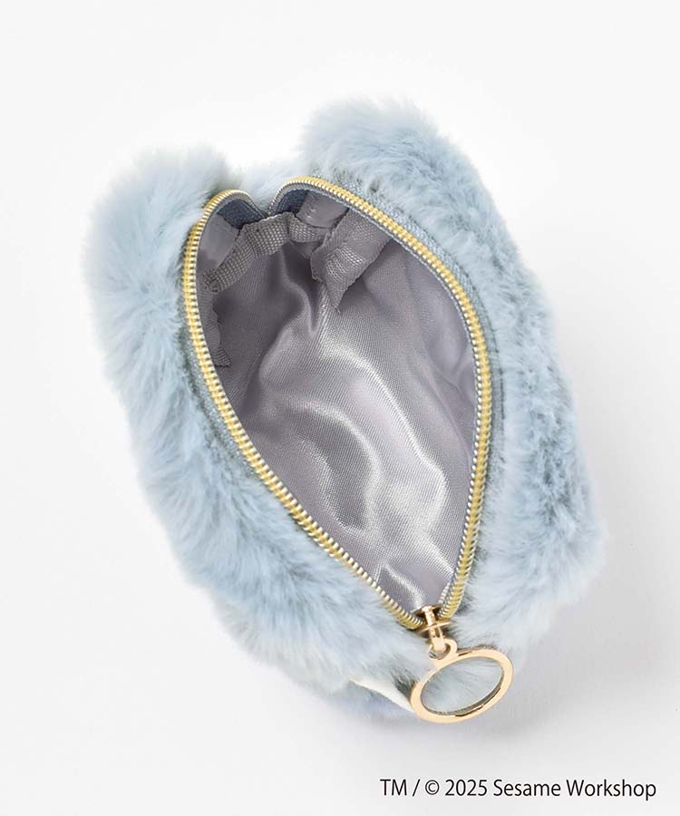 SESAME STREET FACE FURマイクロポーチ