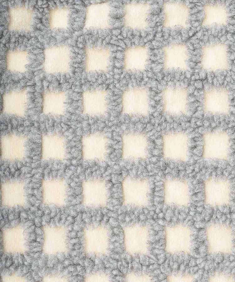 ボアチェックひざ掛け