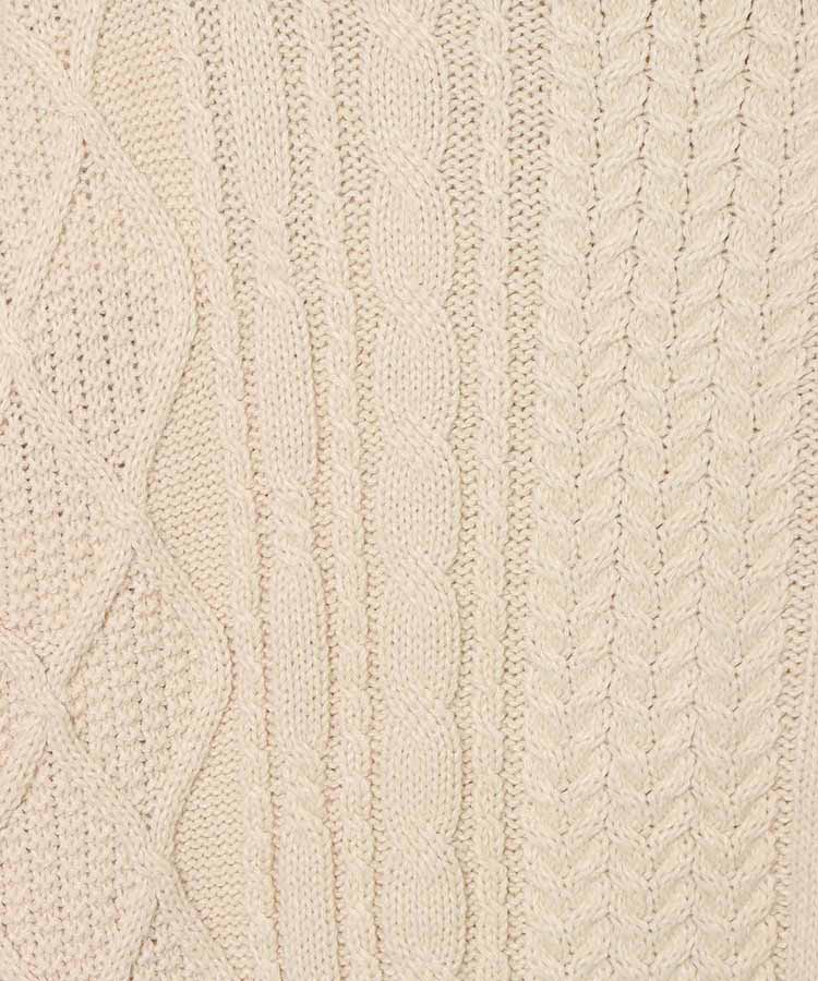 ケーブル切替ハンドステッチプルオーバー