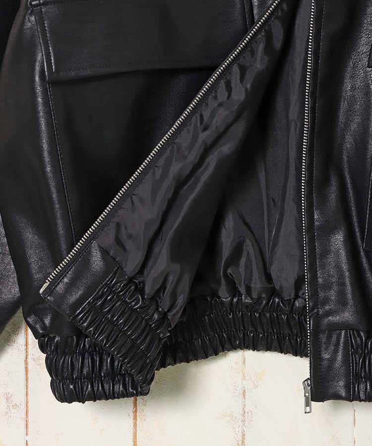 フェイクレザージャケット