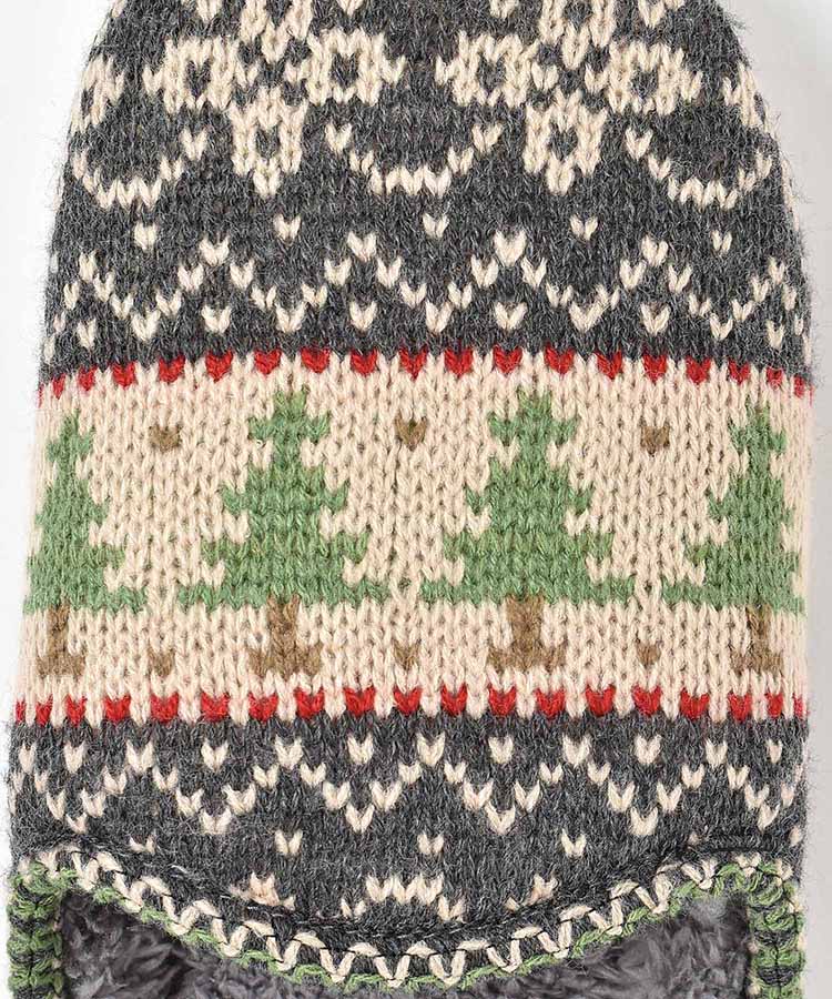 ツリー柄ルームシューズM