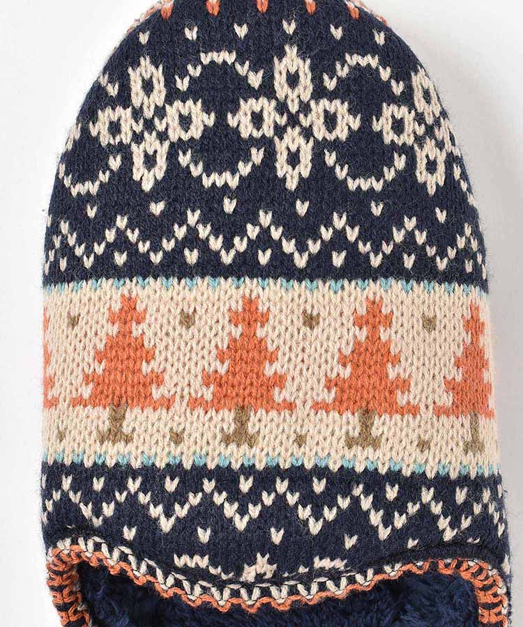 ツリー柄ルームシューズL