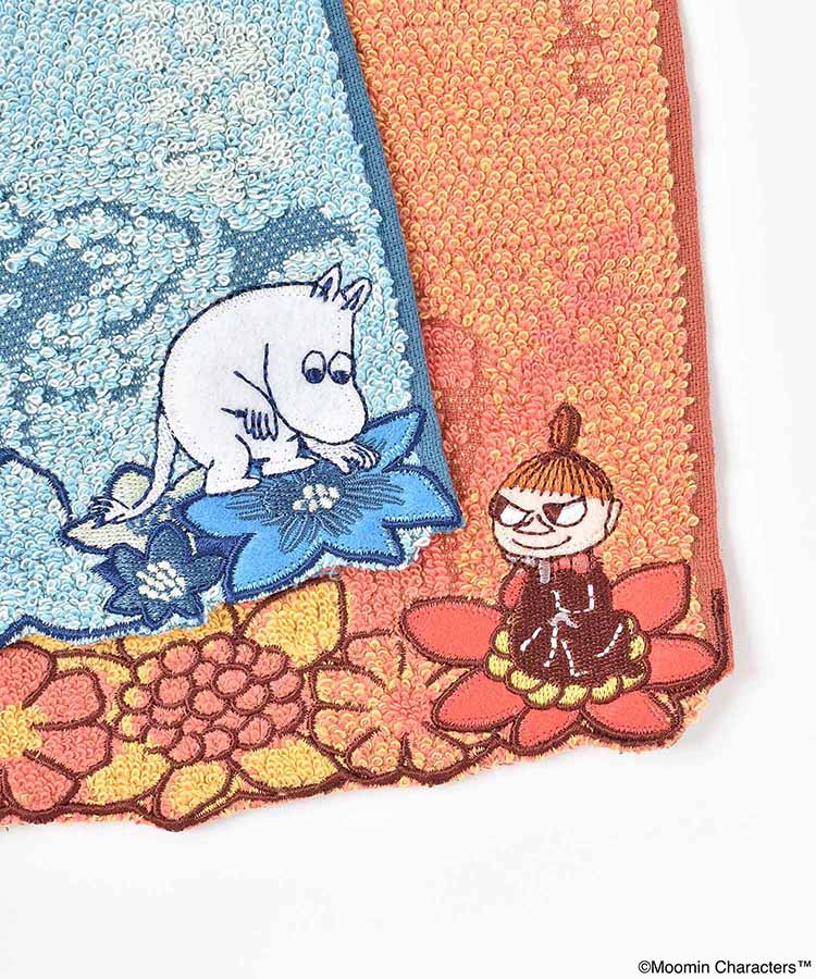 ムーミンクラシカルアップリケ刺繍ミニタオル