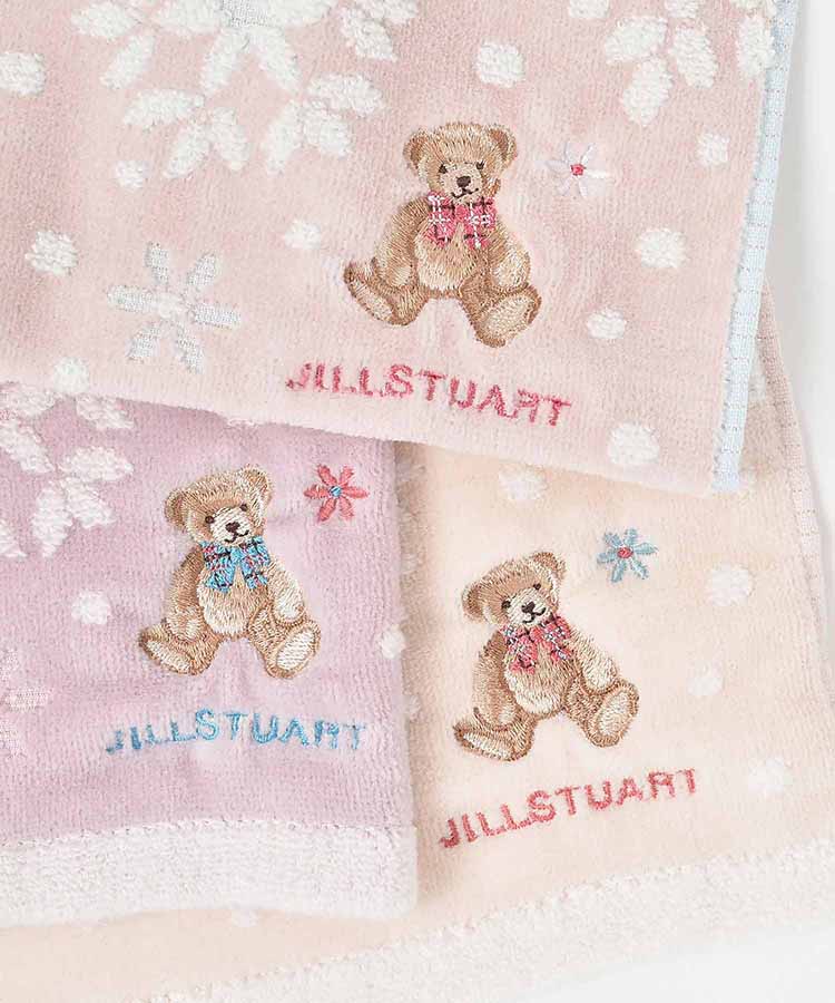 JILL STUARTチェックリボンテディタオルハンカチ