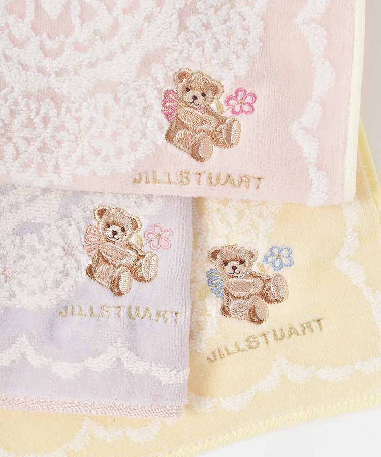 JILL STUARTフラワーテディタオルハンカチ