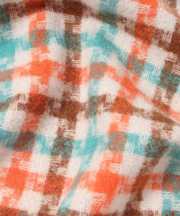 カラフルチェックストール