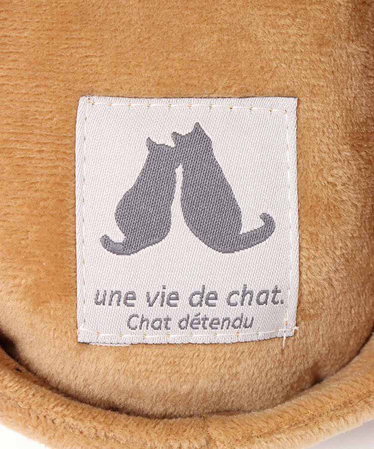 ネコ刺繍ルームシューズ