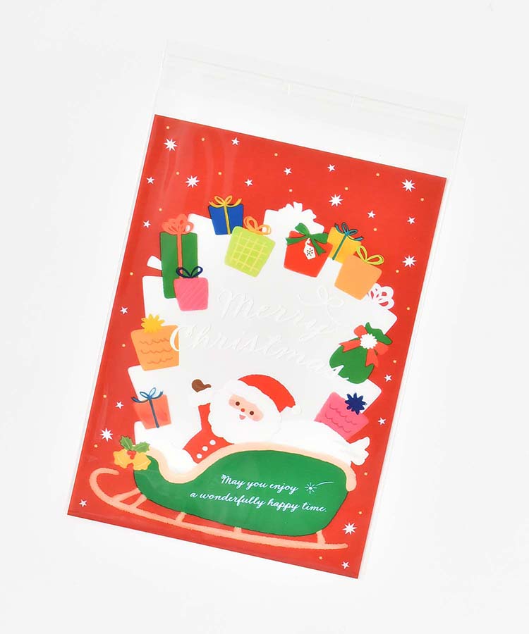 クリスマスノリ付クリアバッグM