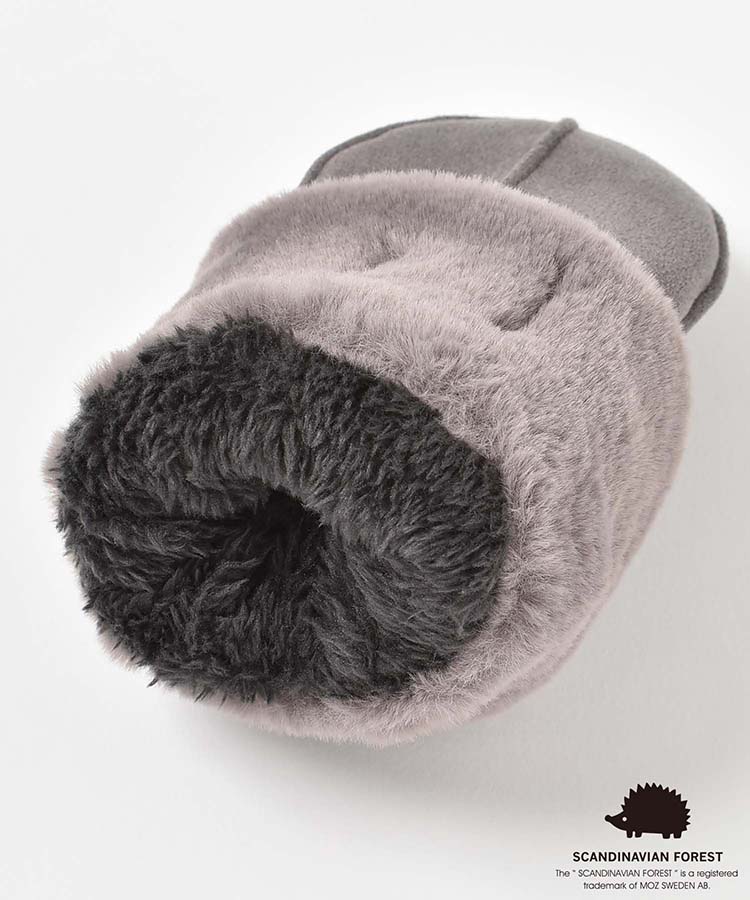 スカンジナビアンフォレスト スエード調ミトングローブ