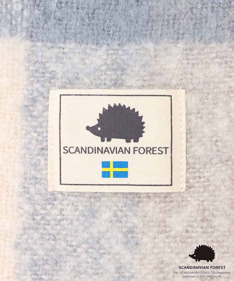 スカンジナビアンフォレスト  チェックニットストール