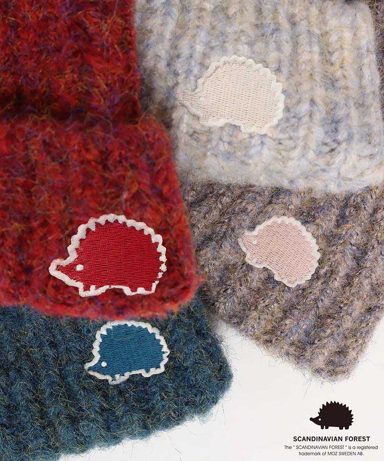 スカンジナビアンフォレスト 刺繍ニット帽
