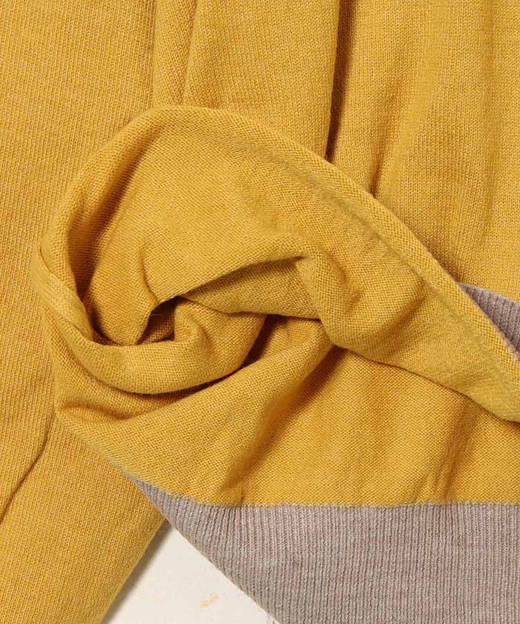 バイカラープルオーバー