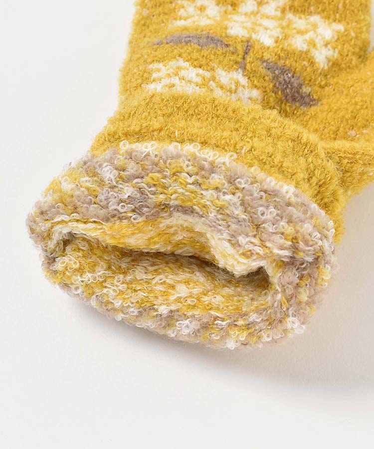 もこもこフラワーアームカバー