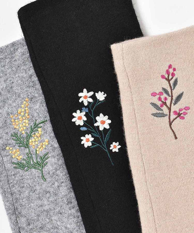 フィンガーレス刺繍グローブ