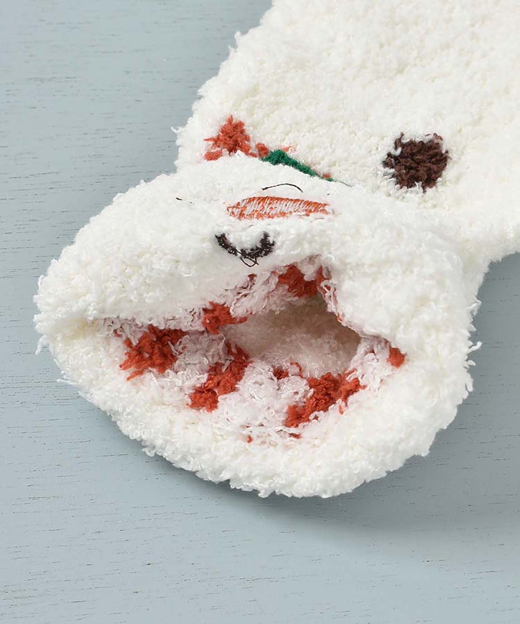 雪だるまモールルームソックス