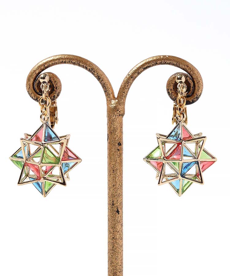 star plygonイヤリング