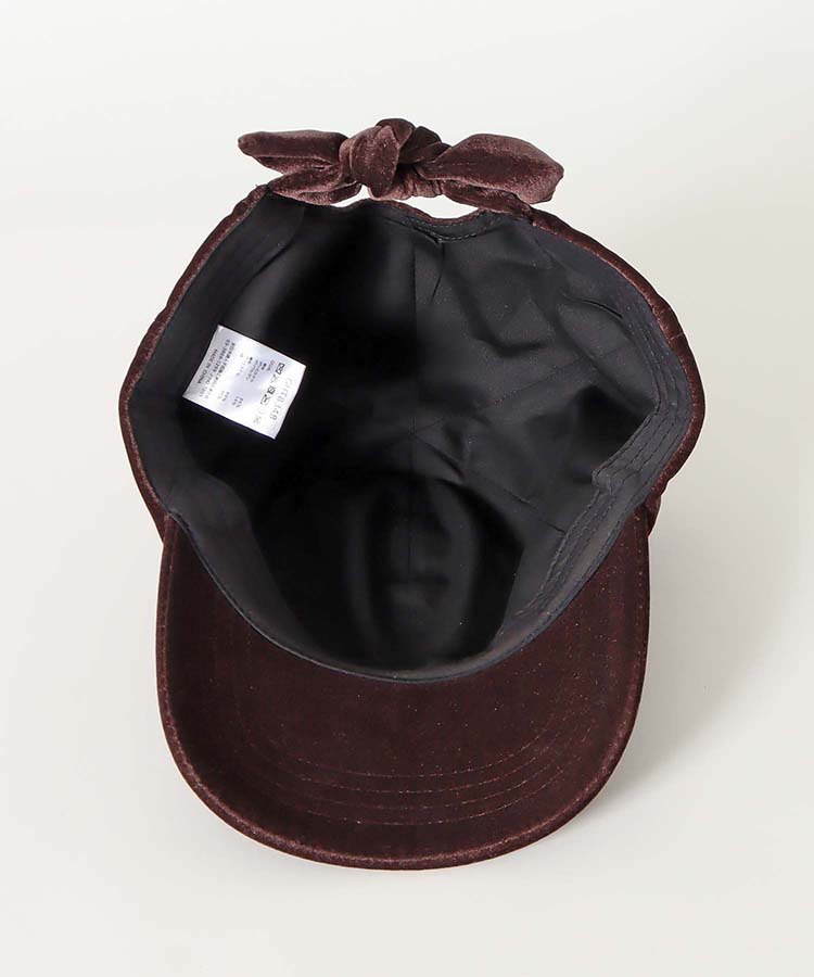 ベロアリボンキャップ