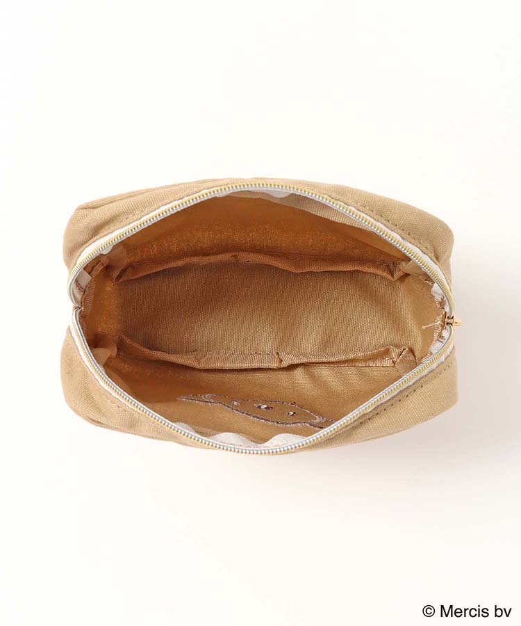 BRUNA FLUFFY APPLIQUEスクエアポーチ