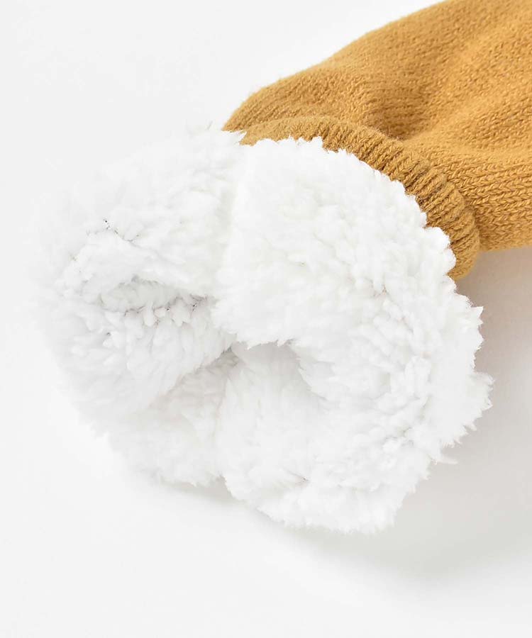 モモンガワンポイント裏ボアソックス