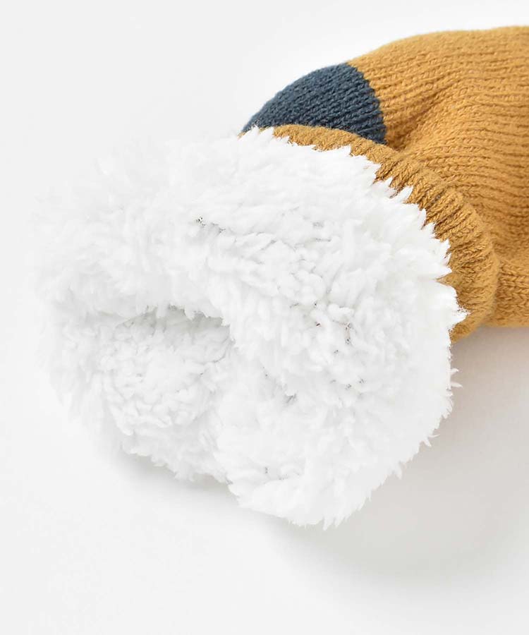 クマワンポイント裏ボアソックス