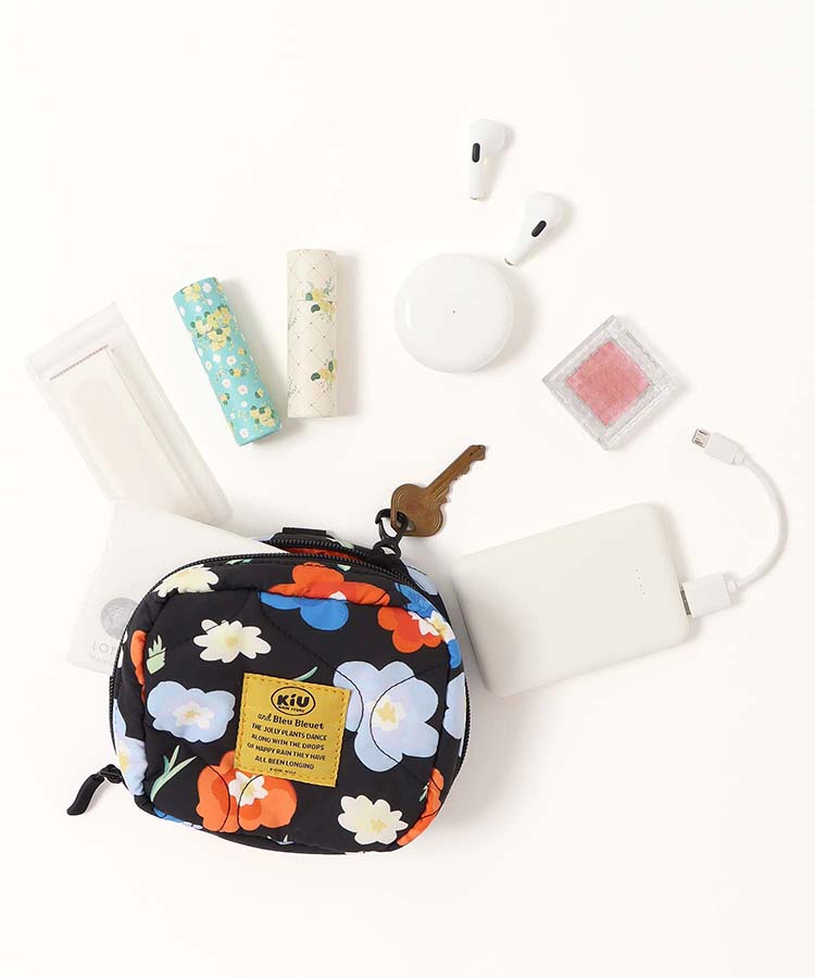 【KiU and BleuBleuet】KiUパデッドスクエアポーチ