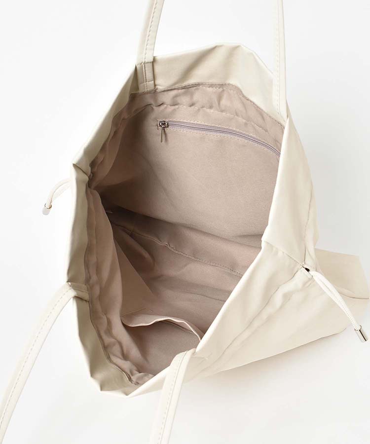 巾着フロントポケットトート