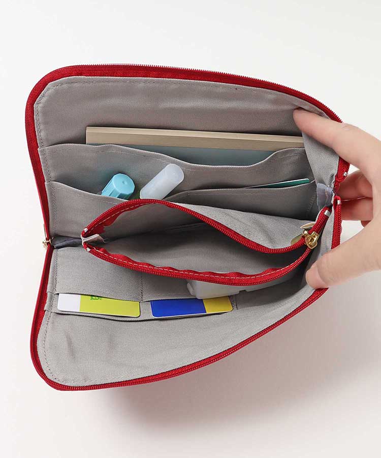 タイプライターチェック柄メディカルポーチ