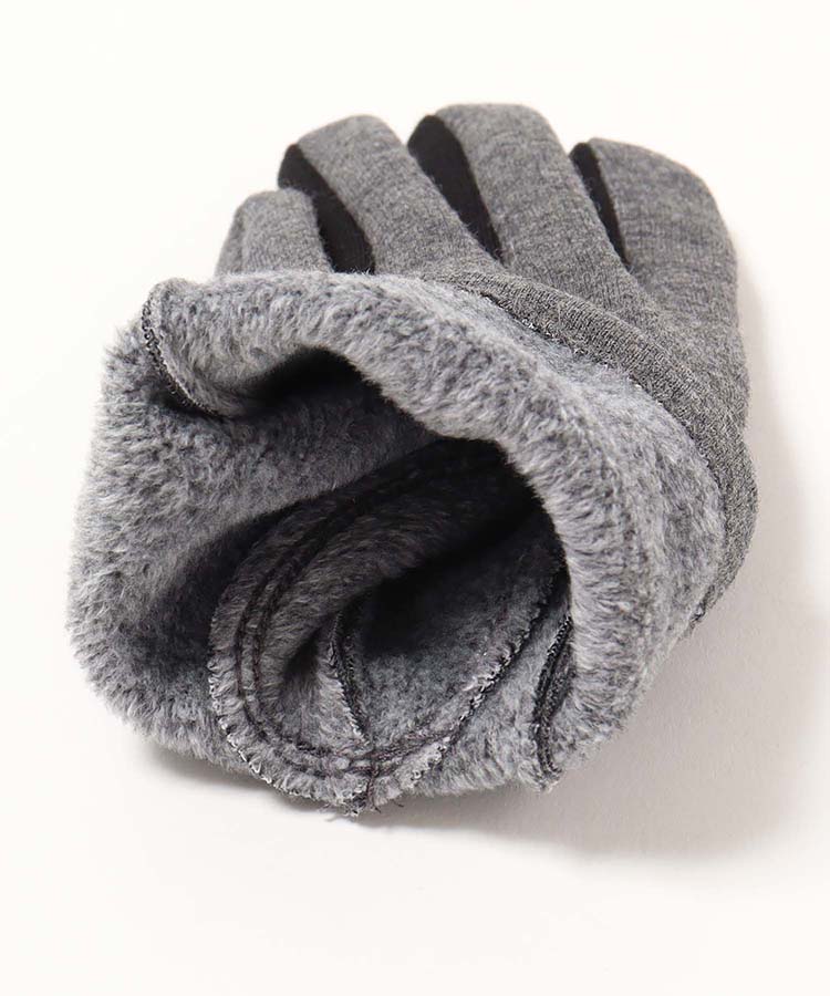 バイカラー指フードグローブ