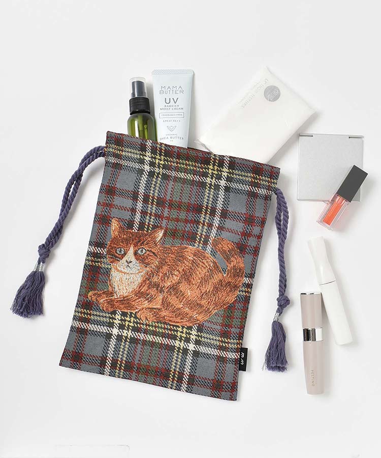 松尾ミユキチェック巾着