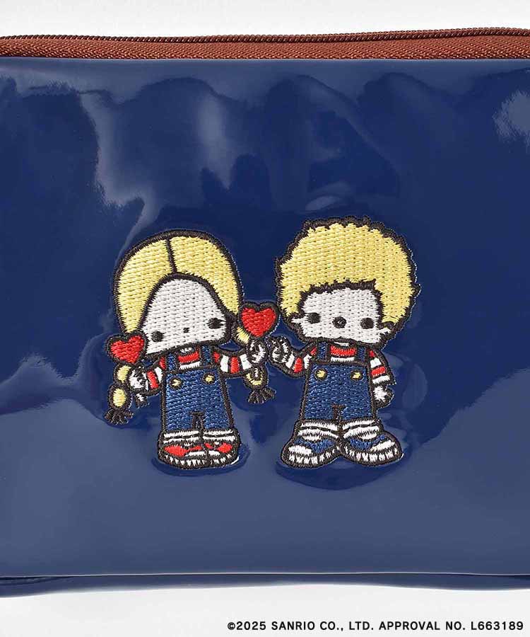 サンリオキャラクターズ エナメル風刺繍ポーチ