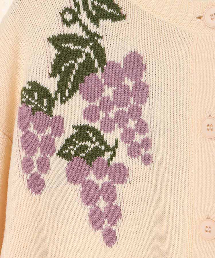 le petale グレープニットカーディガン