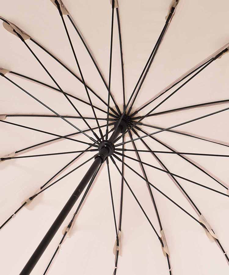 16フレームバイカラー雨長傘