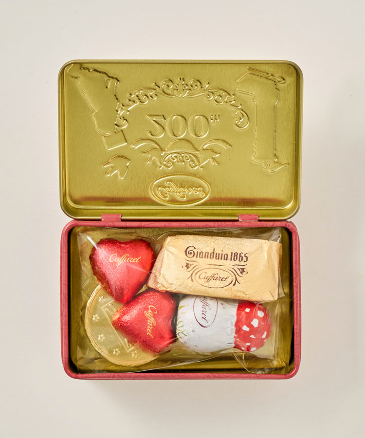 Caffarelバレンタインレッドミニ缶