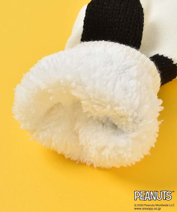 スヌーピー2重編みFaceソックス