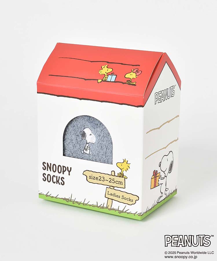 ≪SALE≫スヌーピー箱入り刺繍ソックス