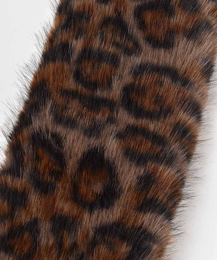 アニマル柄フェイクファーティペット