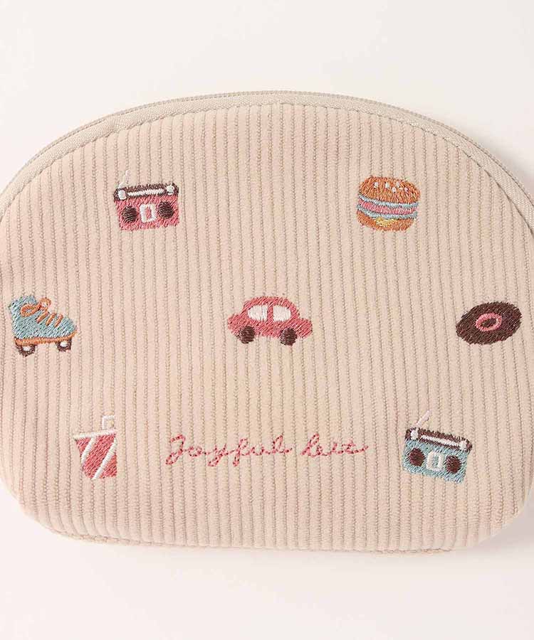 ジョイフルビットコーデュロイティッシュポーチ