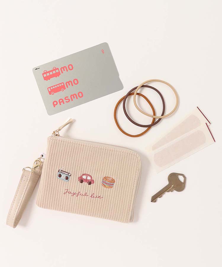 ジョイフルビットコーデュロイデイリーポーチ