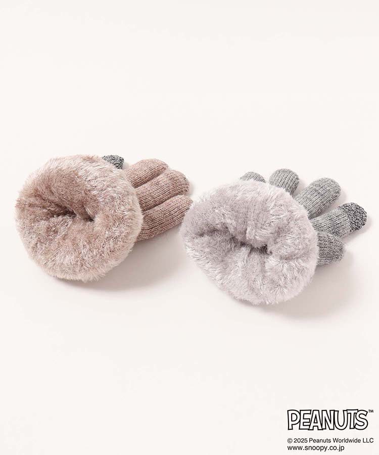 スヌーピーカオニットグローブ