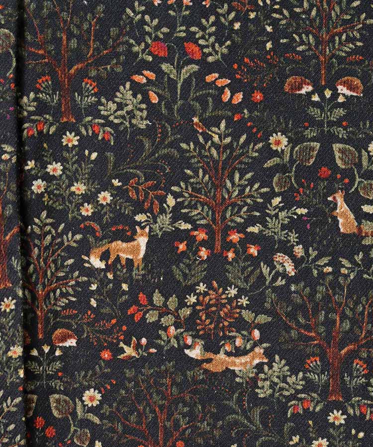 森の中の動物たち前開きワンピース