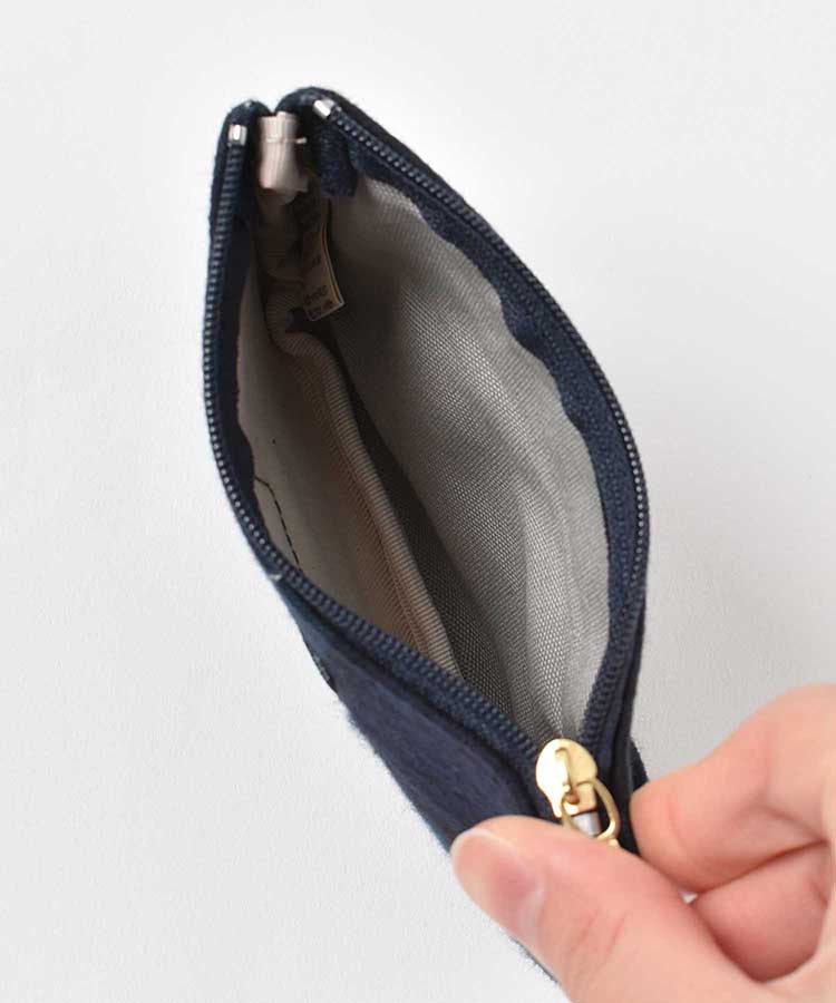 起毛チェック柄ティッシュポーチS