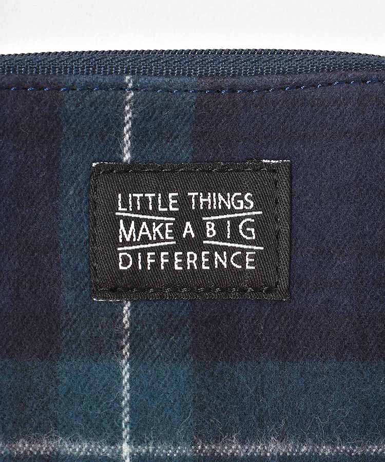 起毛チェック柄コインパス