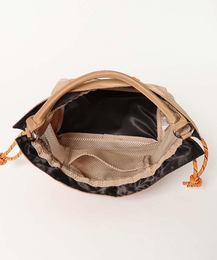 メッシュ2WAYナイロン巾着トート