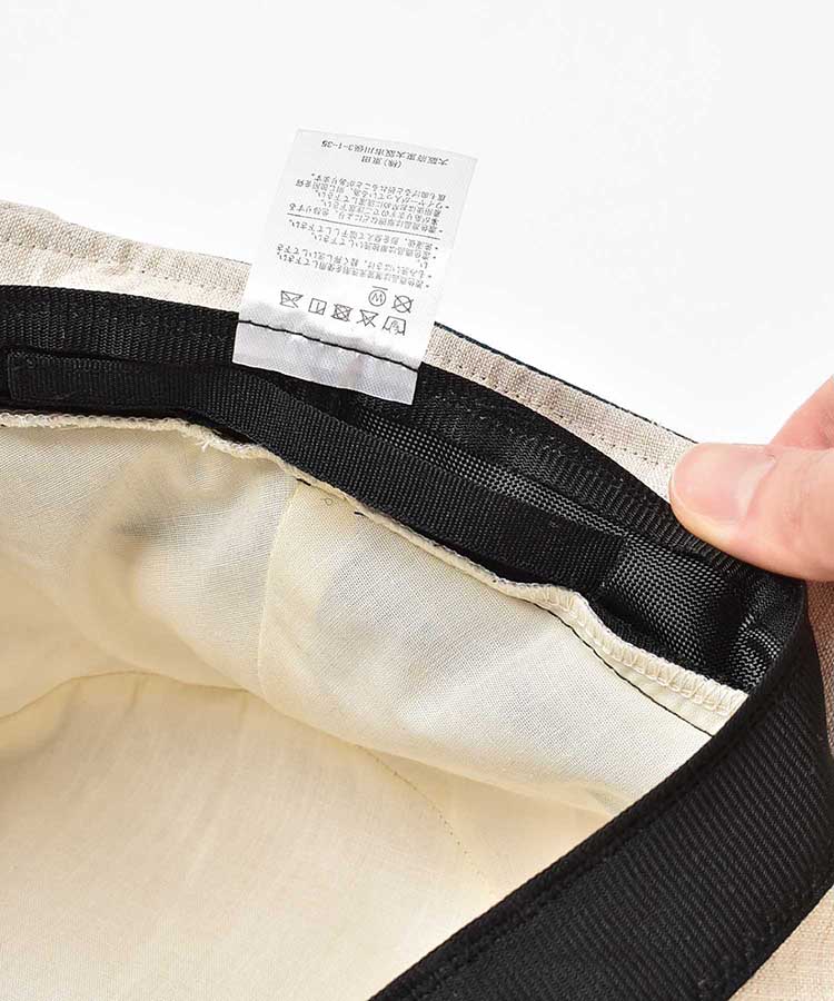 バイカラーアシンメトリーハット